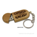 Eco bamboo usb snap memory stick free laser engraving